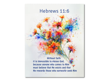 Hebrews 11:6 Digital download printable art